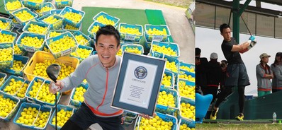 香港星級(jí)健身教練車志健 (Brian Cha) 于2013年2月18日，凌晨12時(shí)至中午12時(shí)的12個(gè)小時(shí)內(nèi)，連續(xù)將9,959個(gè)高爾夫球打到100碼外。成功刷新健力士世界紀(jì)錄，并為兩個(gè)慈善機(jī)構(gòu)籌得善款。