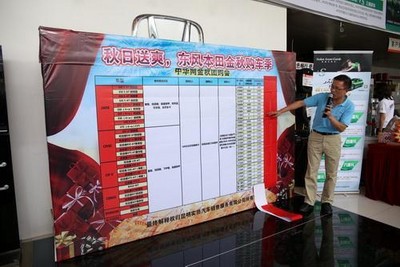 2小時的購車活動共售出車輛37臺，累計售車款項達540萬元