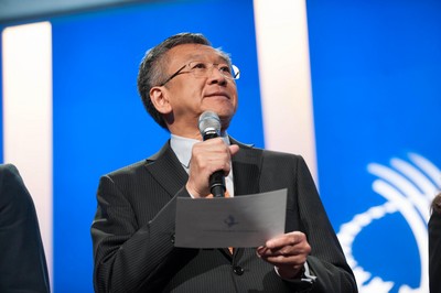 安利公益基金會常務副主席，安利（中國）總裁黃德蔭在克林頓全球倡議年會演講