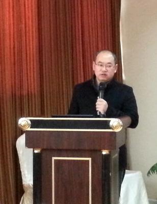 上海機動車檢測中心中心主任助理兼市場部總監王晉軍先生作開場致辭